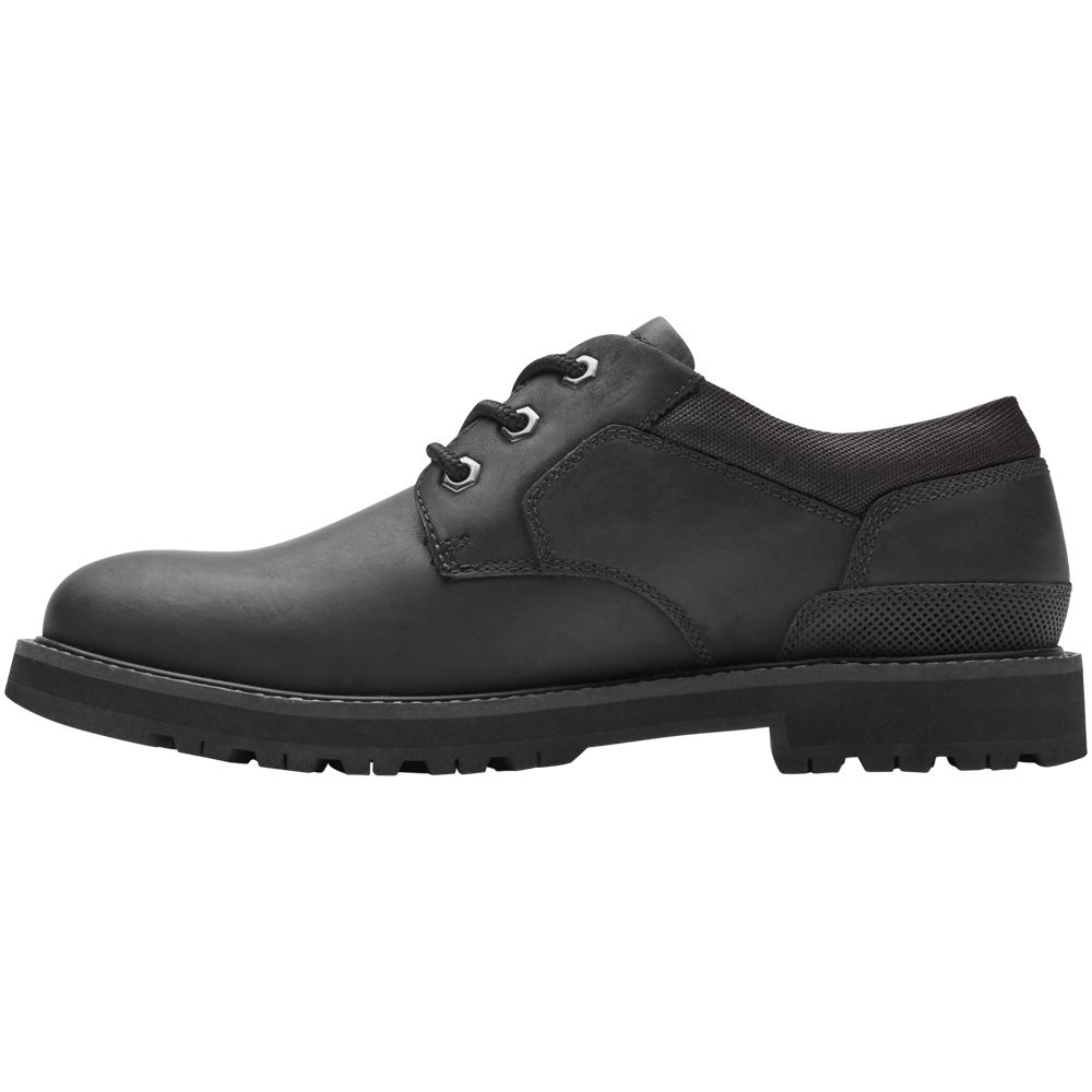 Dunham Byrne Plain Toe Ox Lace Up Casual Shoes - Mens Black Back View