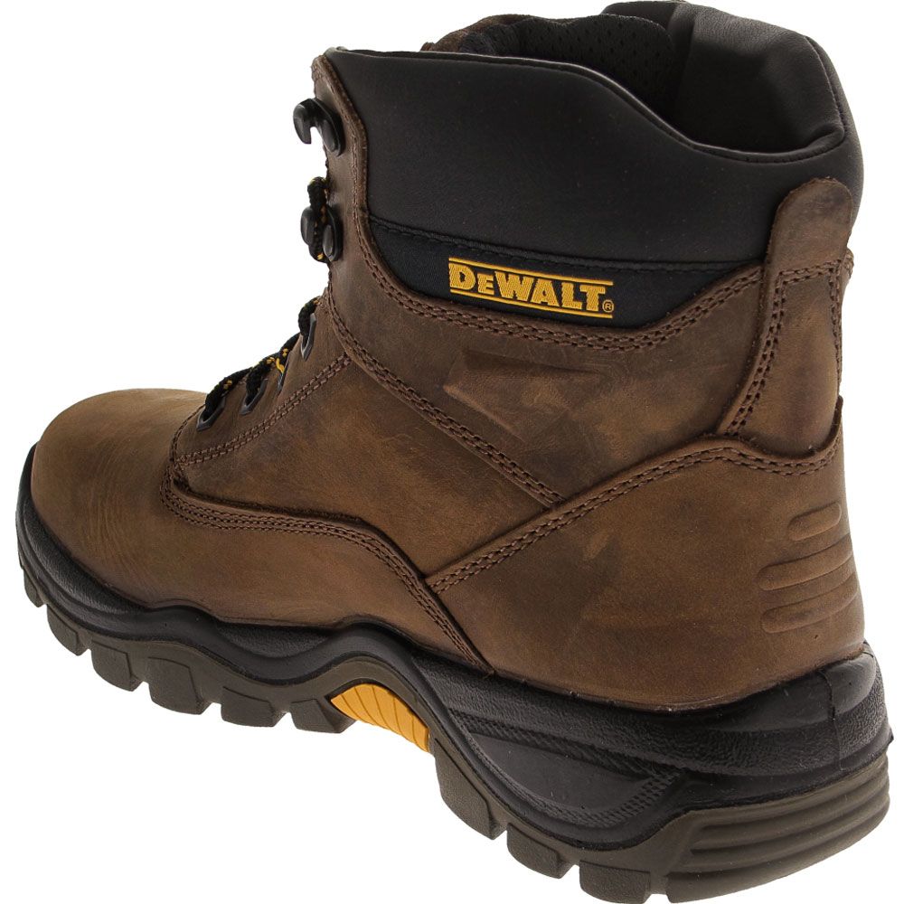 Dewalt Longview Safety Toe Work Boots - Mens Brown Back View