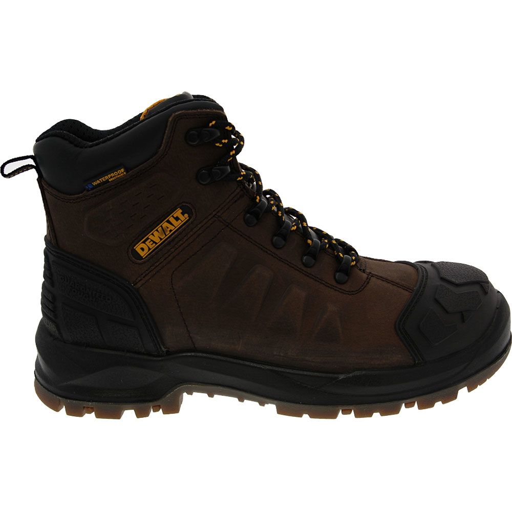Dewalt Hadley Safety Toe Work Boots - Mens Brown Side View