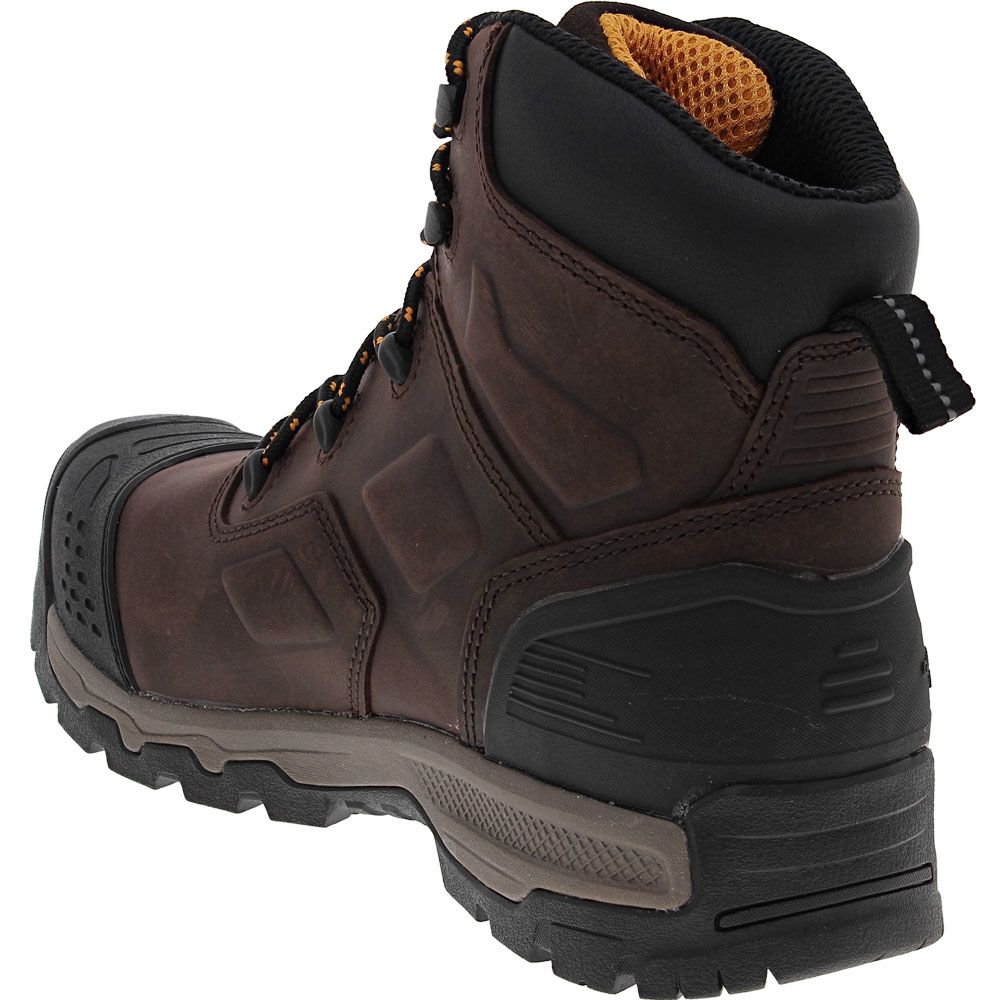 Dewalt Manvel WP Safety Toe Work Boots - Mens Brown Back View