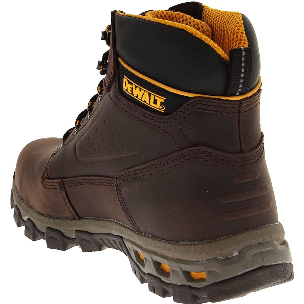Dewalt Relay Safety Toe Work Boots - Mens Brown Back View