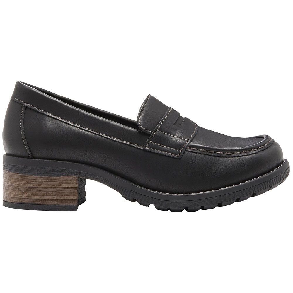Eastland Holly Penny Loafer Womens Casual Shoes Black Side View