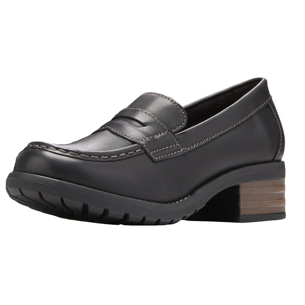Eastland Holly Penny Loafer Womens Casual Shoes Black Back View