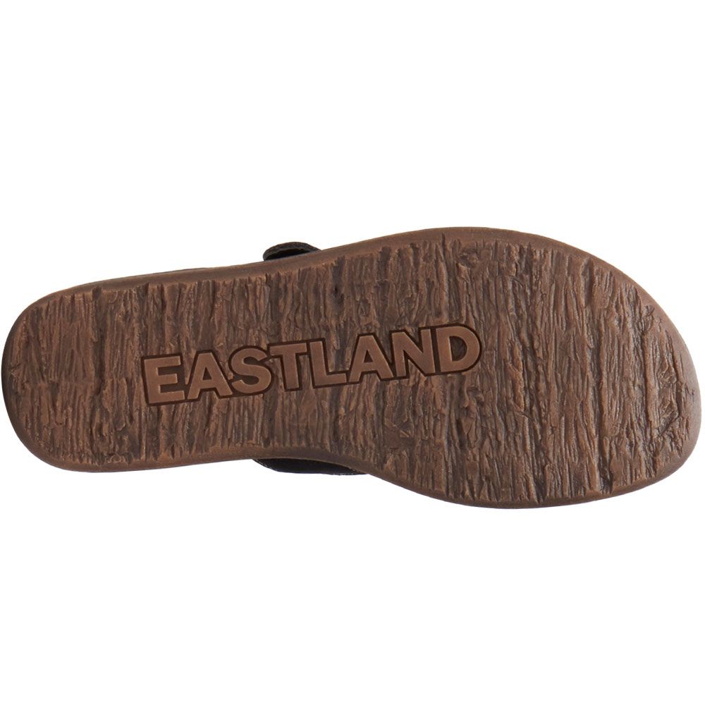 Eastland Emilia Flip Flops - Womens Black Sole View