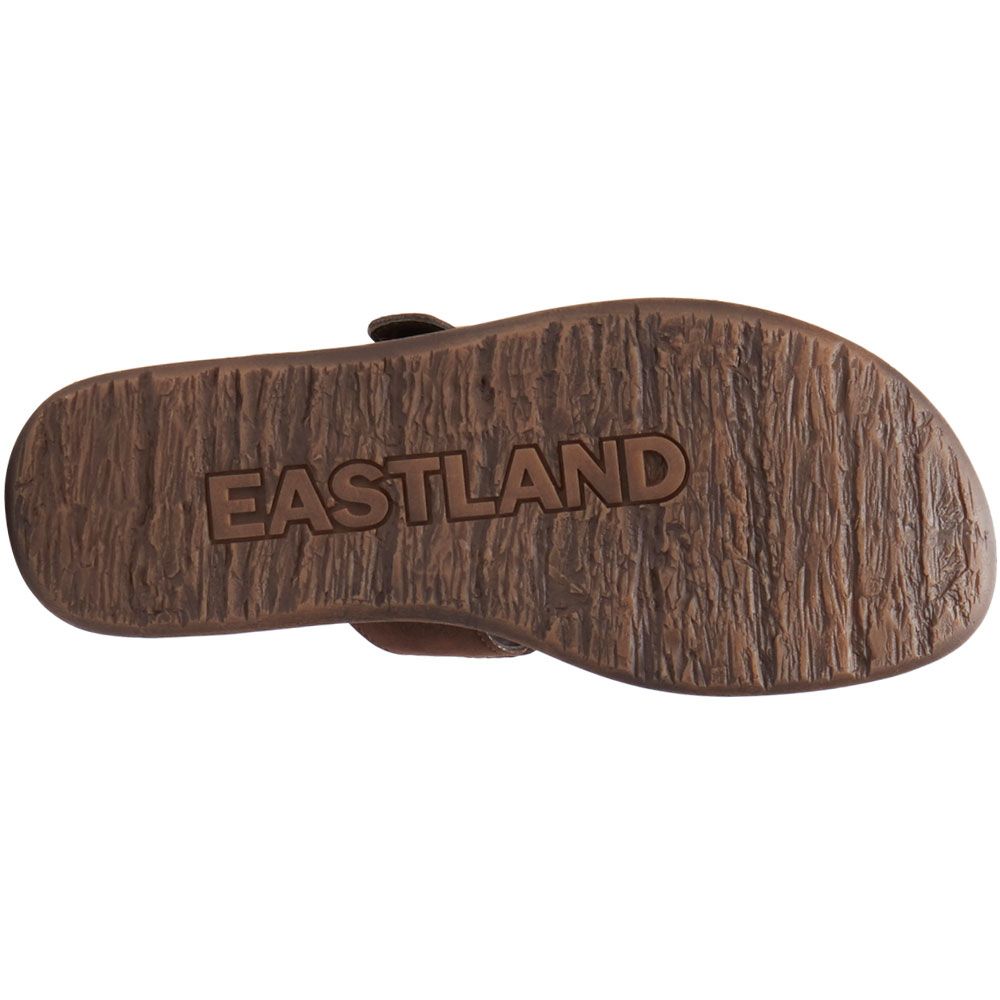 Eastland Emilia Flip Flops - Womens Brown Sole View