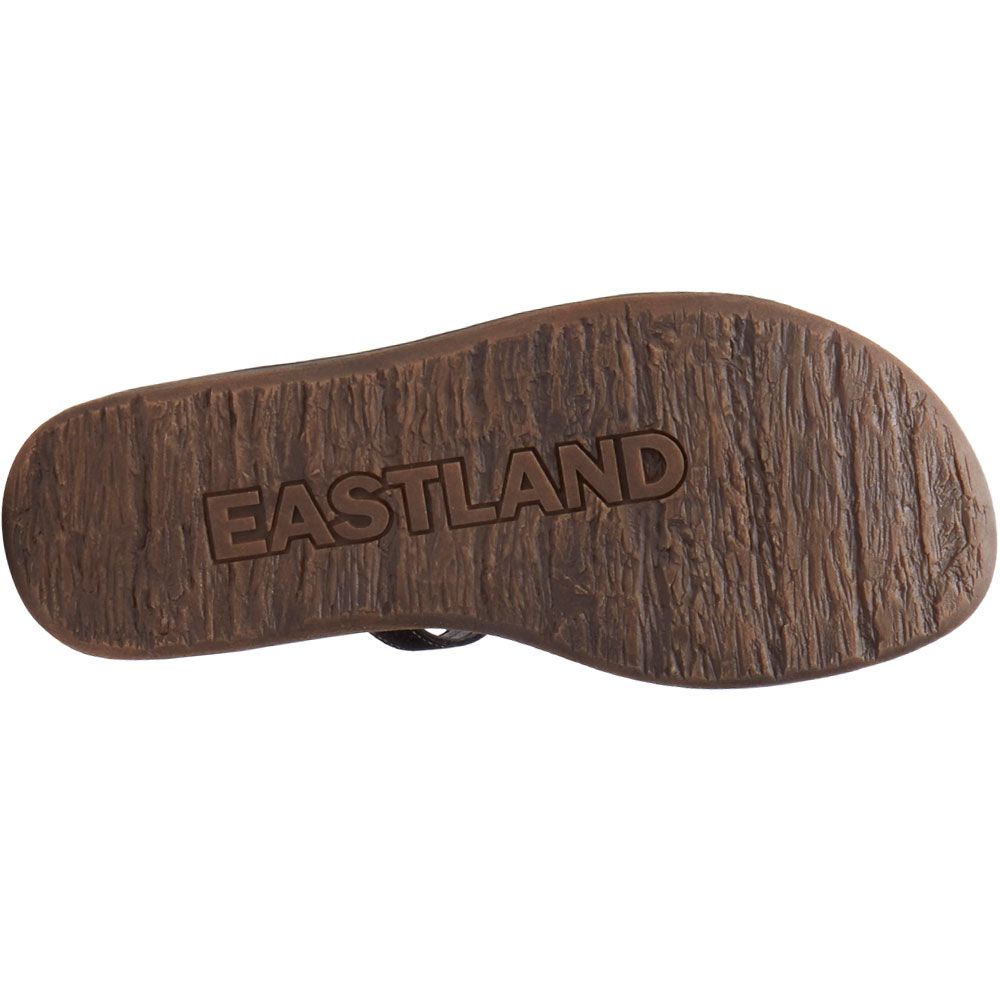 Eastland Tess Flip Flops - Womens Black Sole View