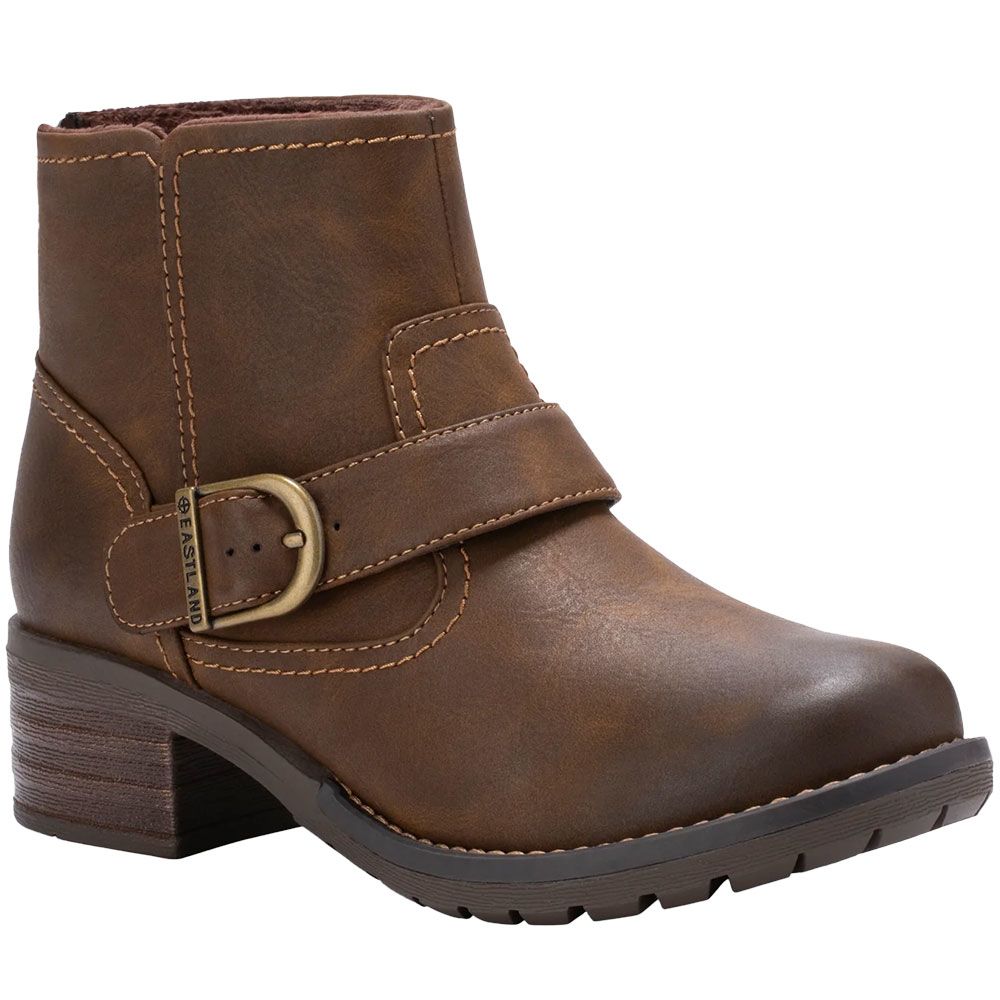 Eastland Peyton Ankle Boots - Womens Bomber Brown Back View