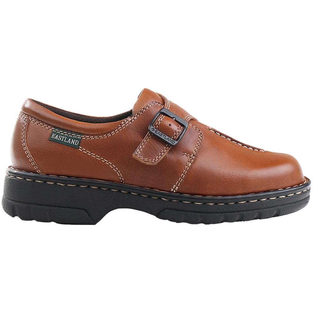 Eastland Syracuse Monk Strap Casual Shoes - Womens Tan Side View