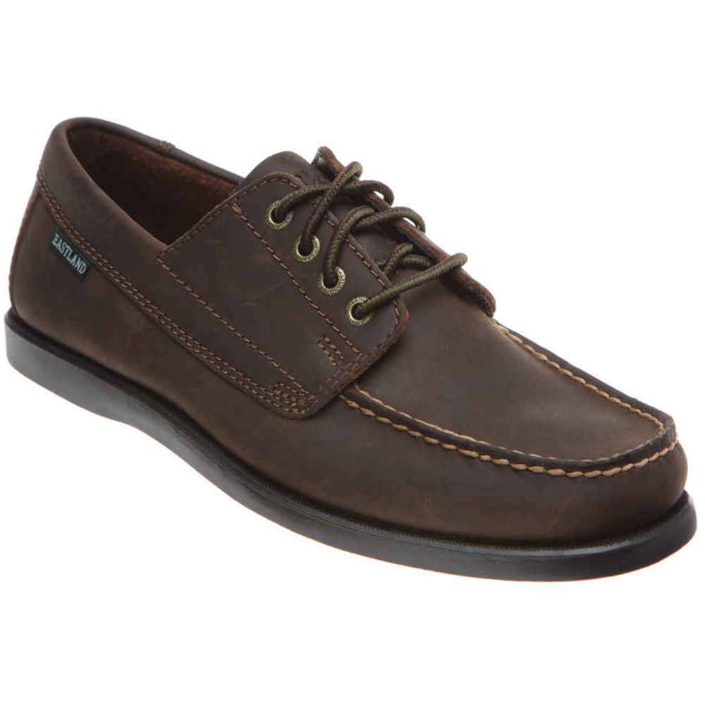 Eastland Falmouth Camp Moc Womens Boat Shoes Bomber Brown