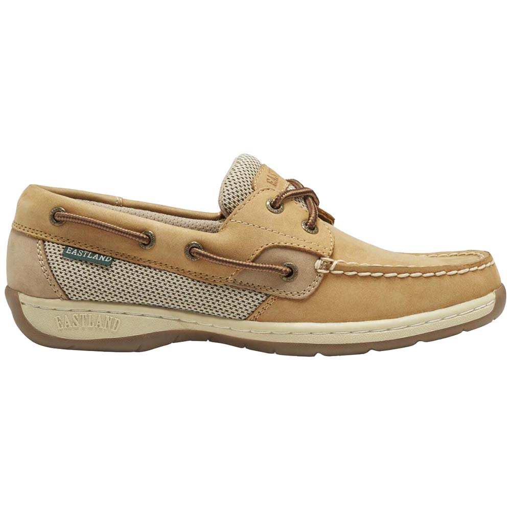 Eastland Solstice Boat Shoes - Womens Tan Stone Side View