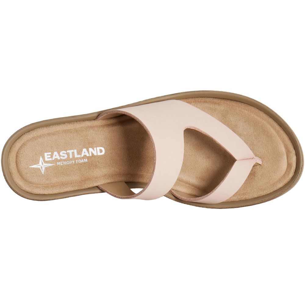 Eastland Laurel Flip Flops - Womens Peach Back View