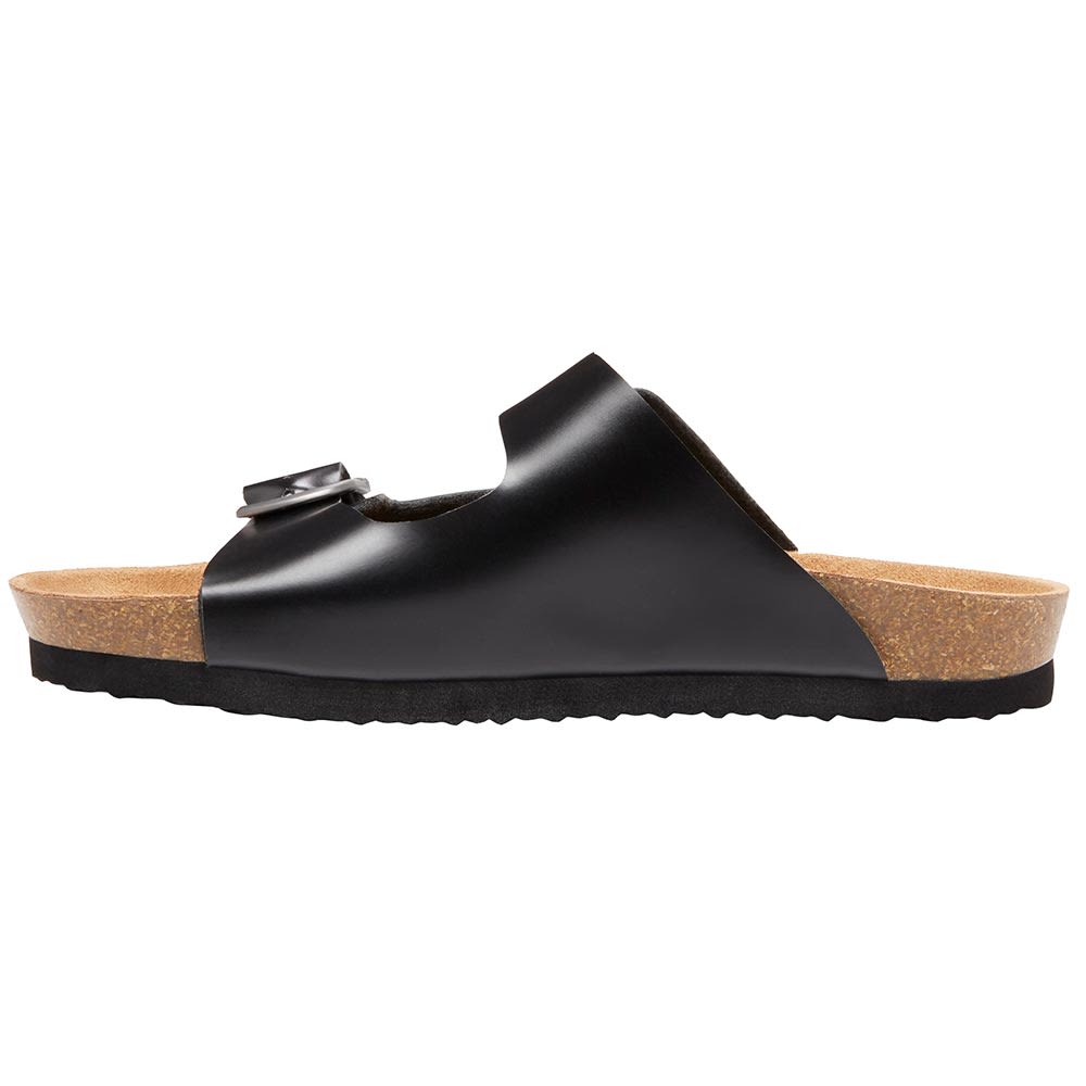 Eastland Womens Cambridge 2 Strap Sandals Black Back View