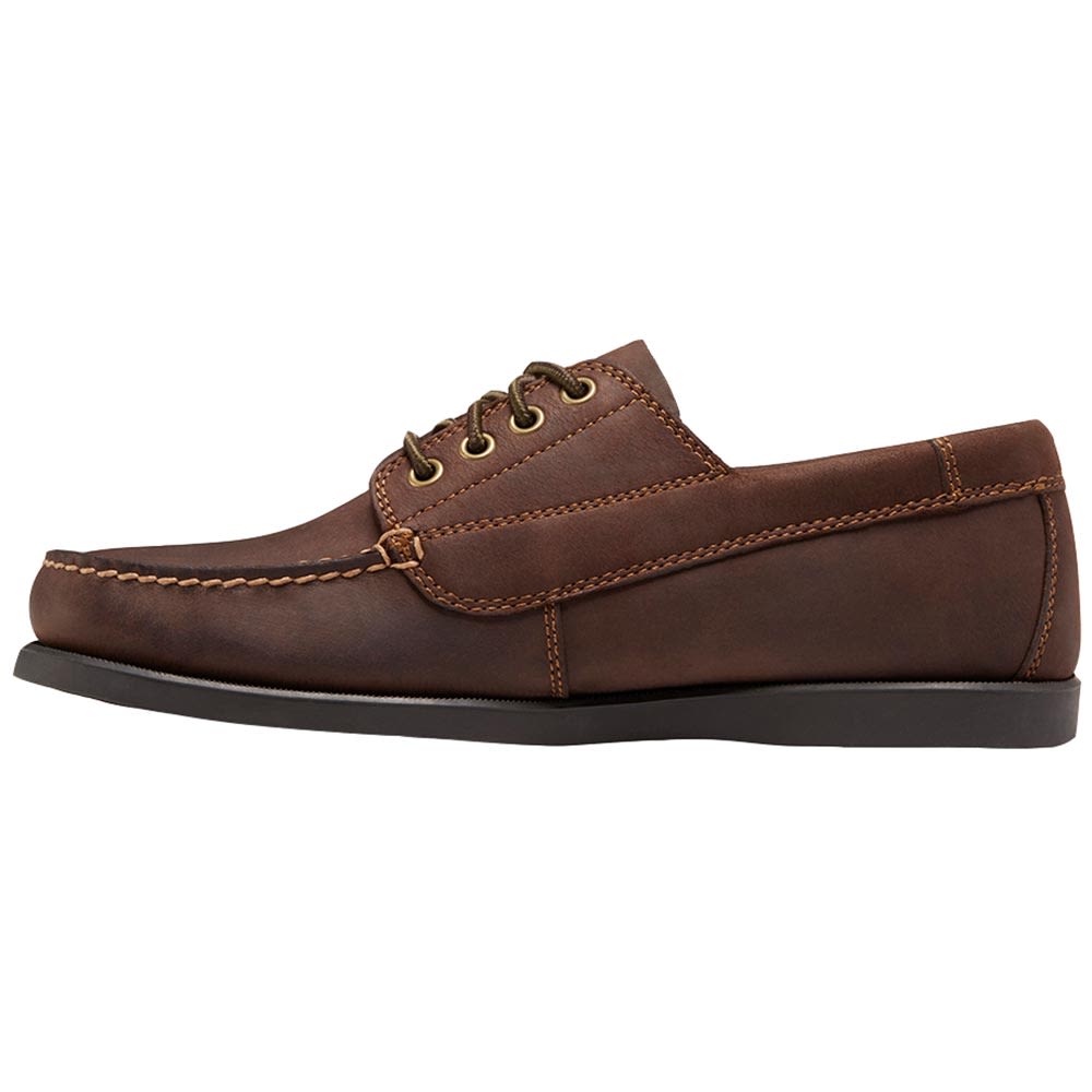 Eastland Falmouth Boat Shoes - Mens Bomber Brown Back View