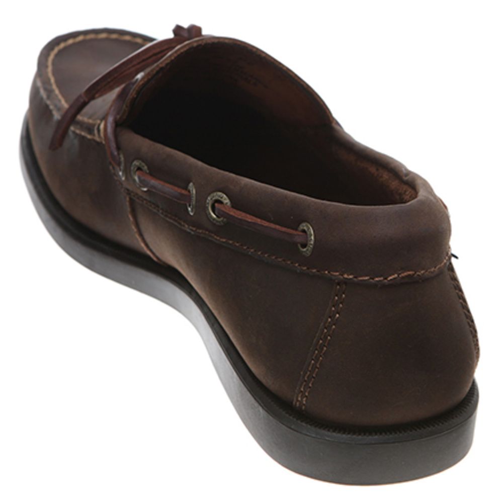 Eastland Yarmouth Boat Shoes - Mens Bomber Brown Back View