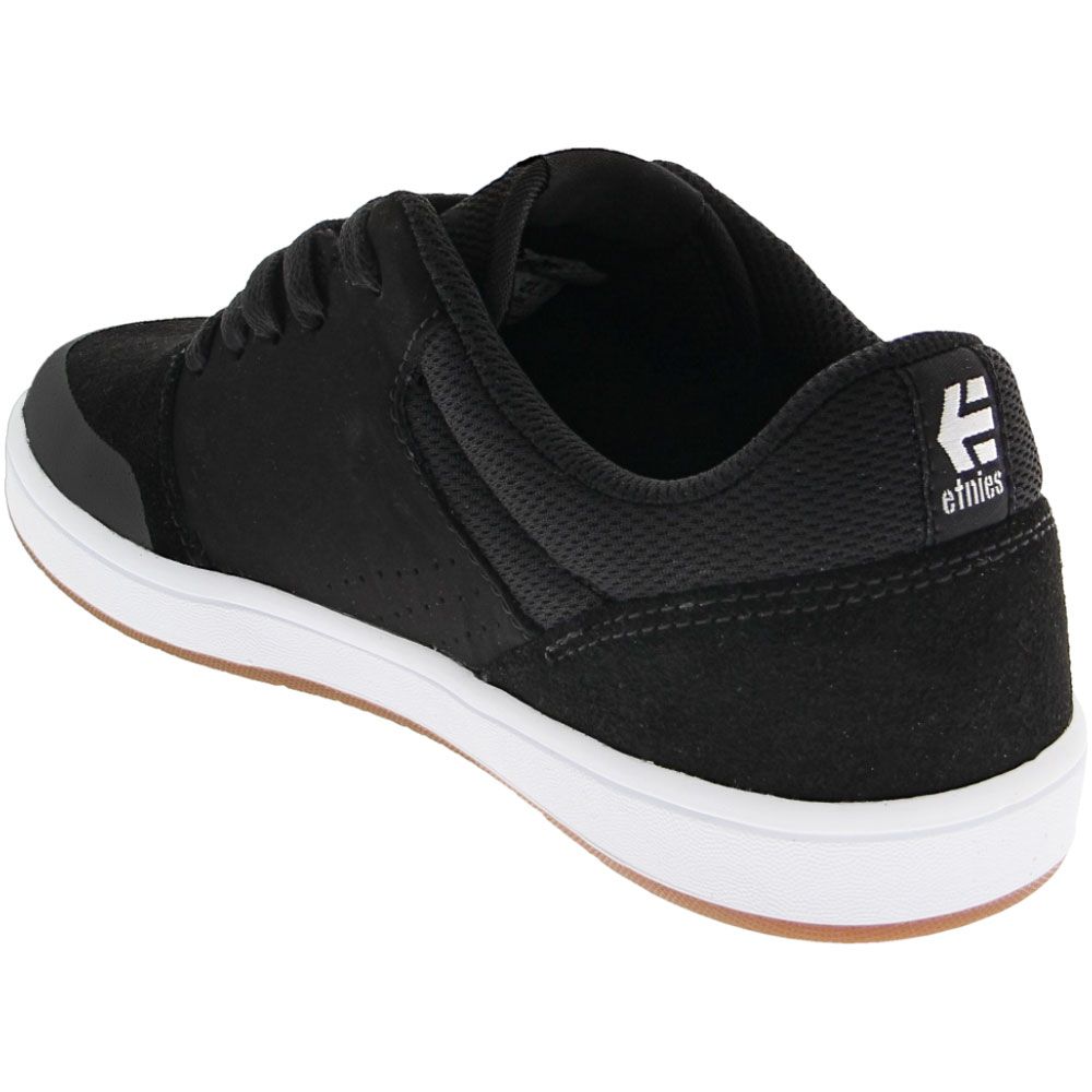 Etnies Marana Skate Shoes - Boys Black Gum White Back View