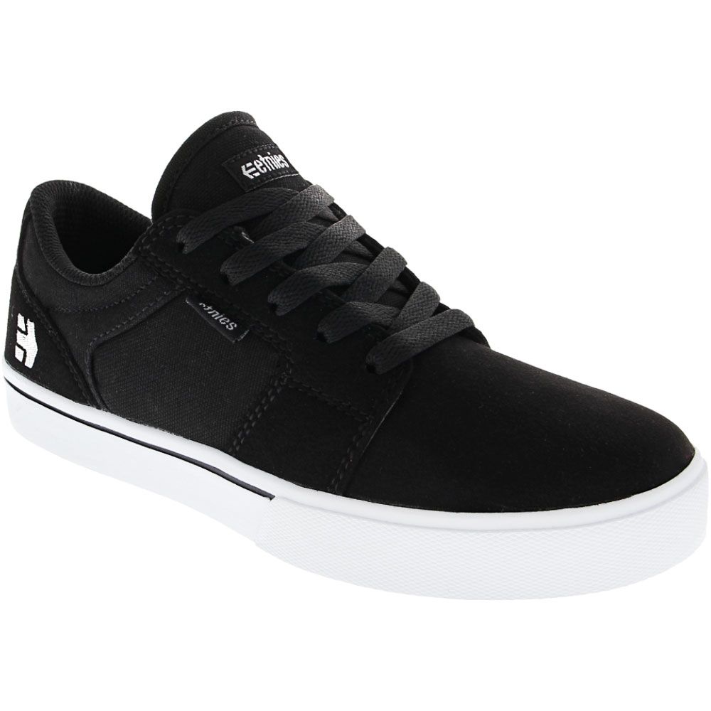 Etnies Barge LS Skate Shoes - Boys Black White
