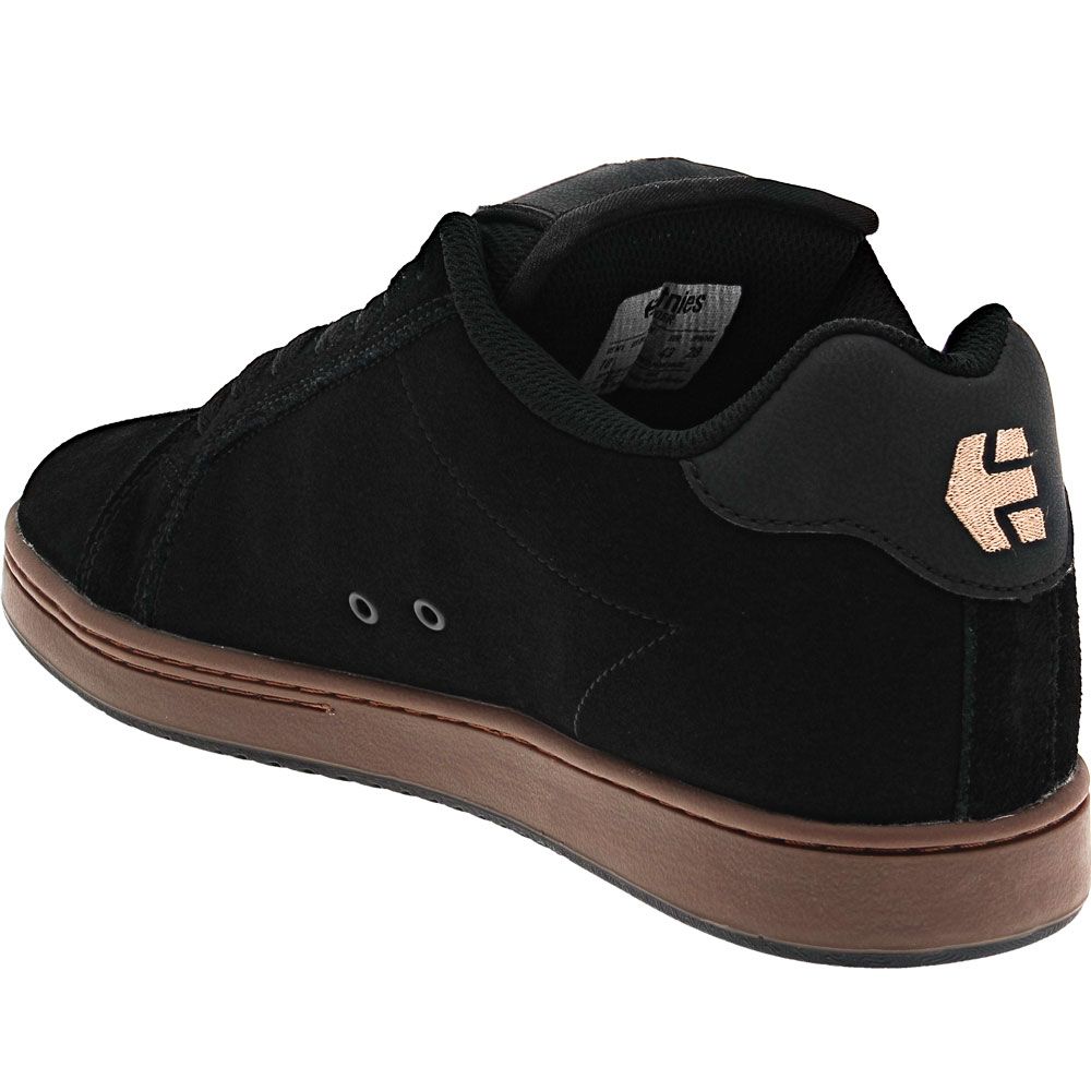 Etnies Fader Skate Shoes - Mens Black Gum Back View