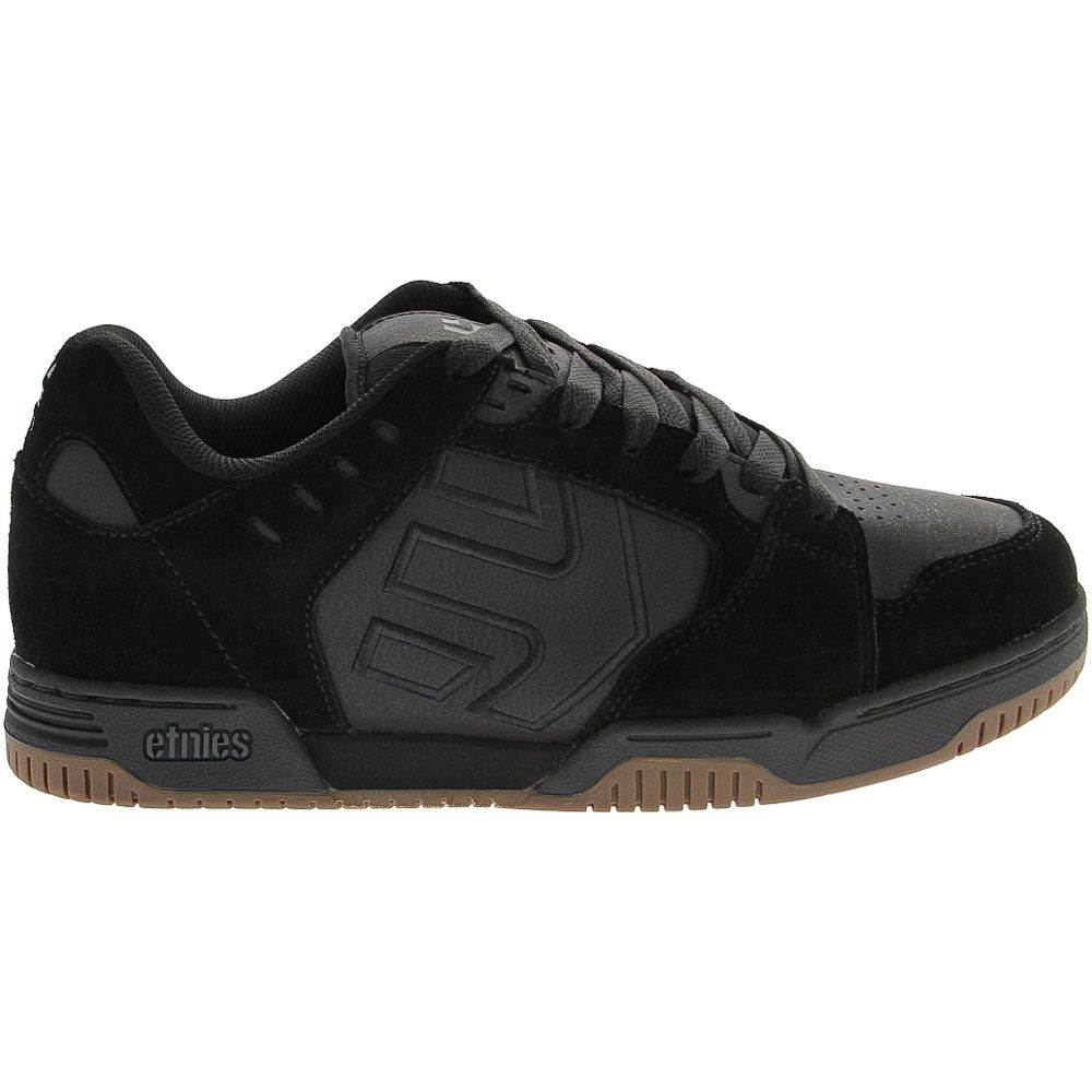 Etnies Faze Skate Shoes - Mens Black Black Gum Side View