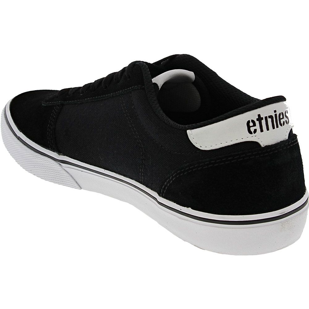 Etnies Calli Vulc Skate Shoes - Mens Black White Back View