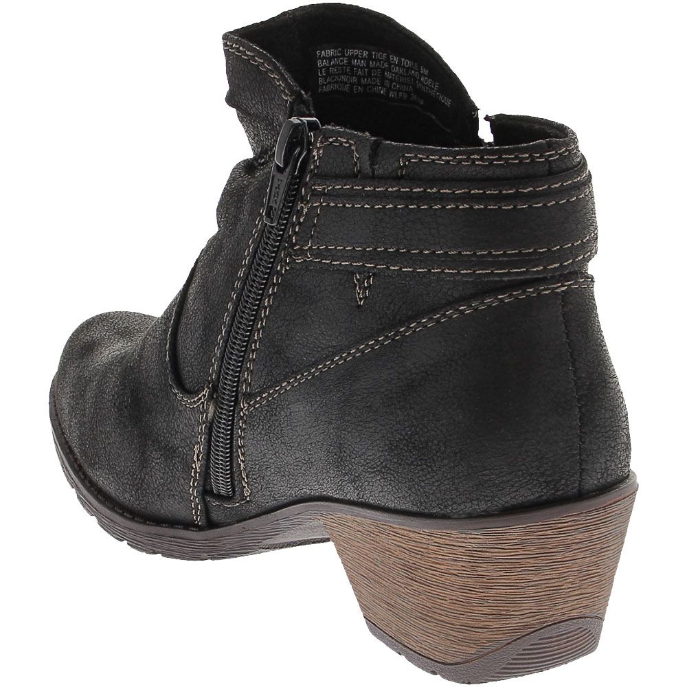 Earth Origins Oakland Adele Ankle Boots - Womens Black Back View