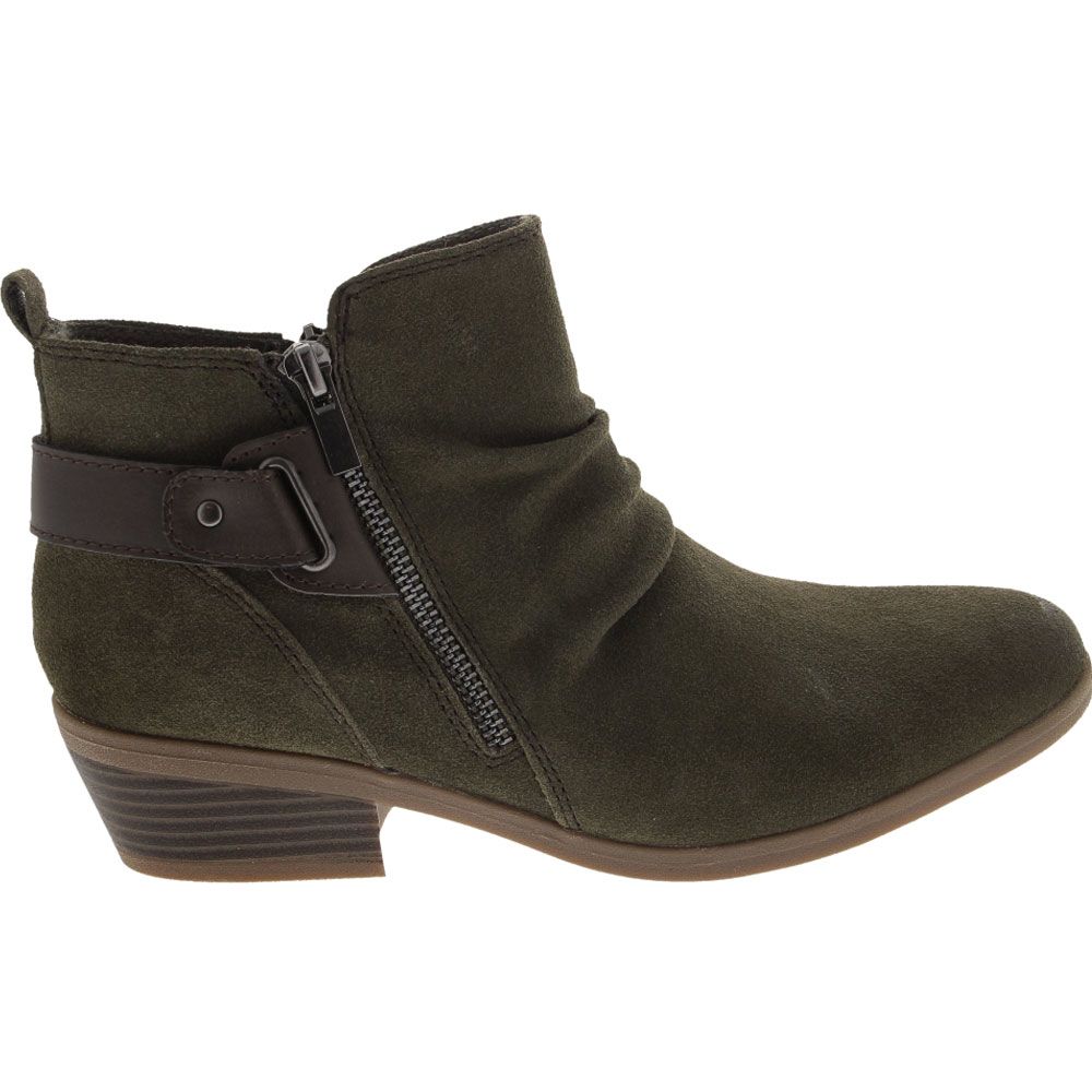Earth Origins Colette Callista Ankle Boots - Womens Olive Side View