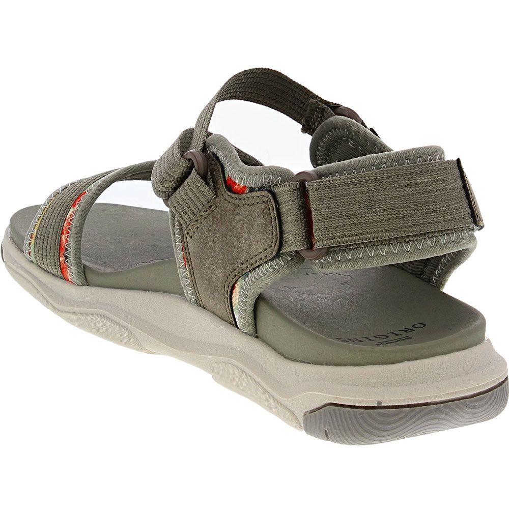 Earth Origins Vivvy Outdoor Sandals - Womens Olive Back View