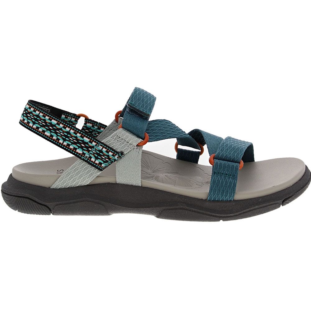 Earth Origins Veda Womens Sport Sandals Bright Blue Side View