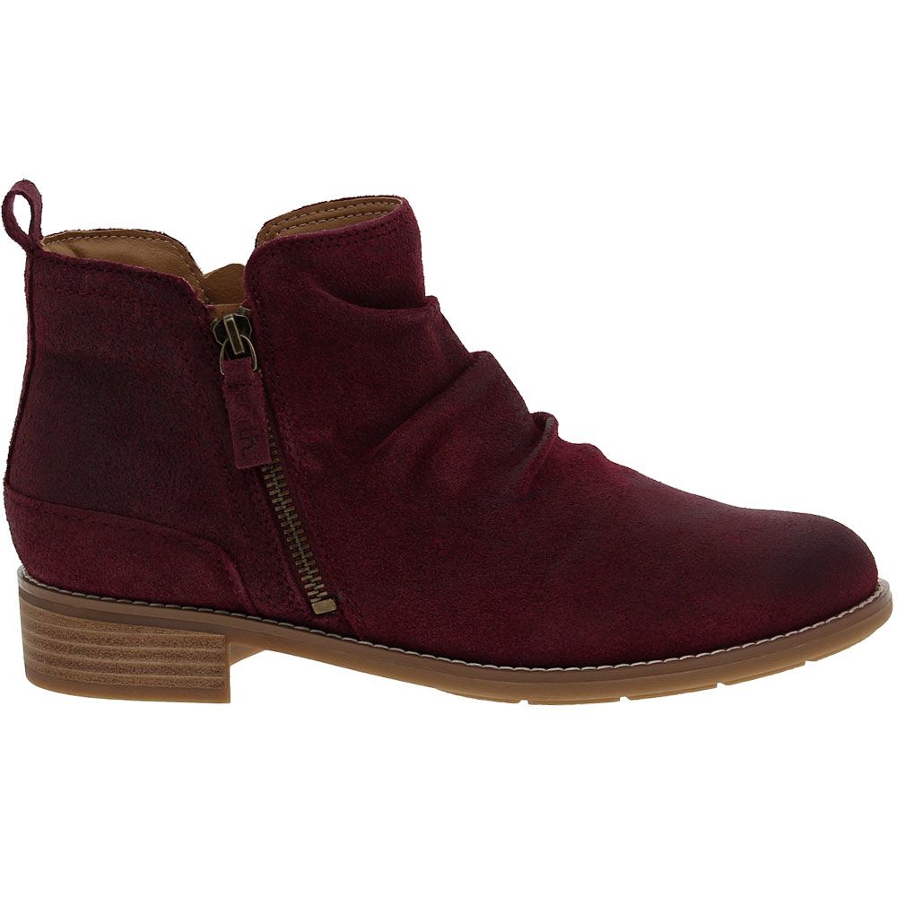 Earth Origins Nadya Casual Boots - Womens Dark Red Side View