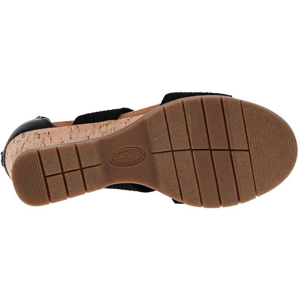 Euro Soft Sadira Sandals - Womens Black Sole View