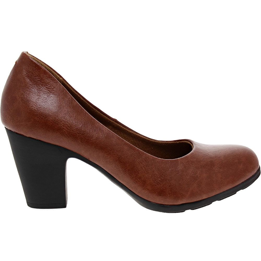 Euro Soft Naia Casual Dress Shoes - Womens Dark Cognac Side View