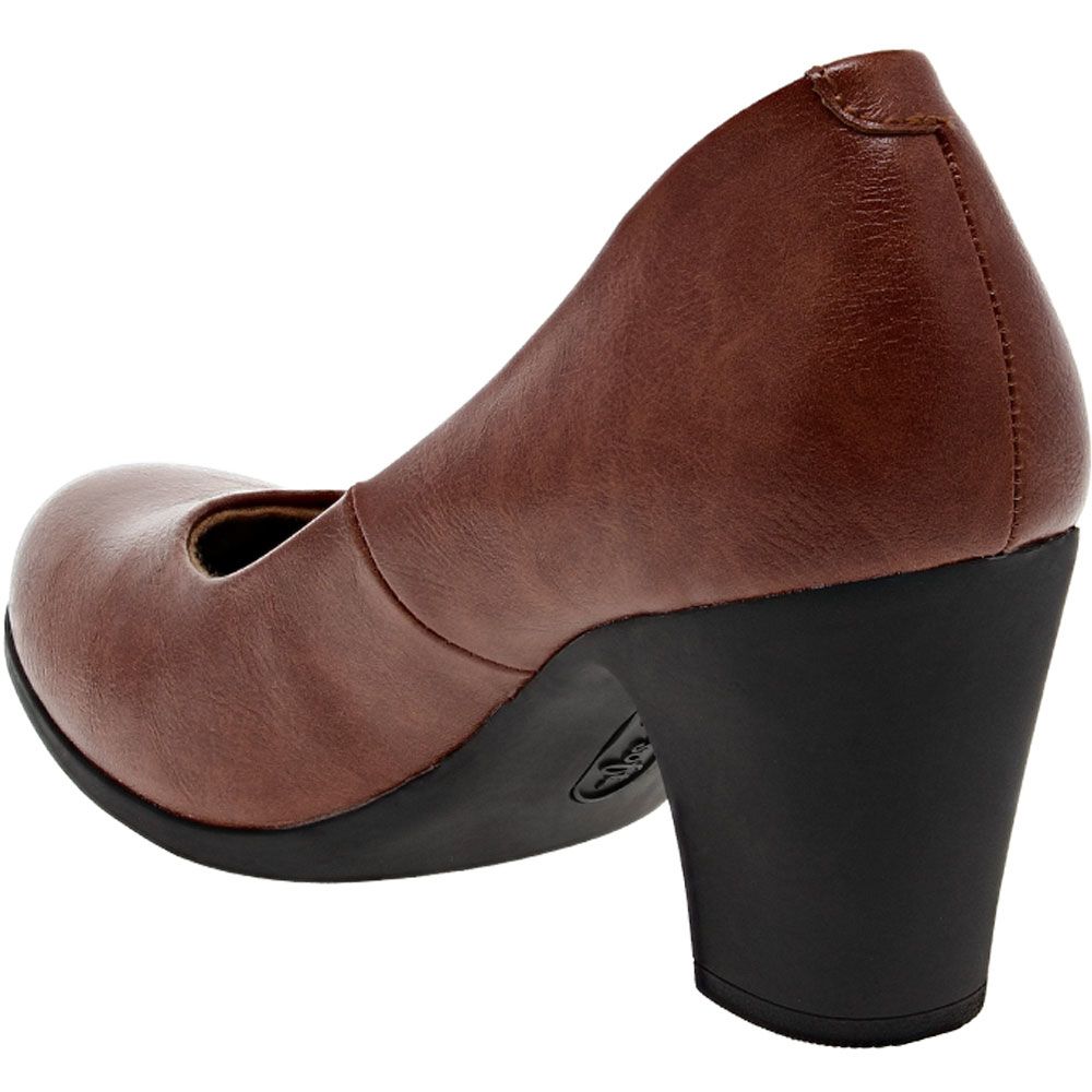 Euro Soft Naia Casual Dress Shoes - Womens Dark Cognac Back View