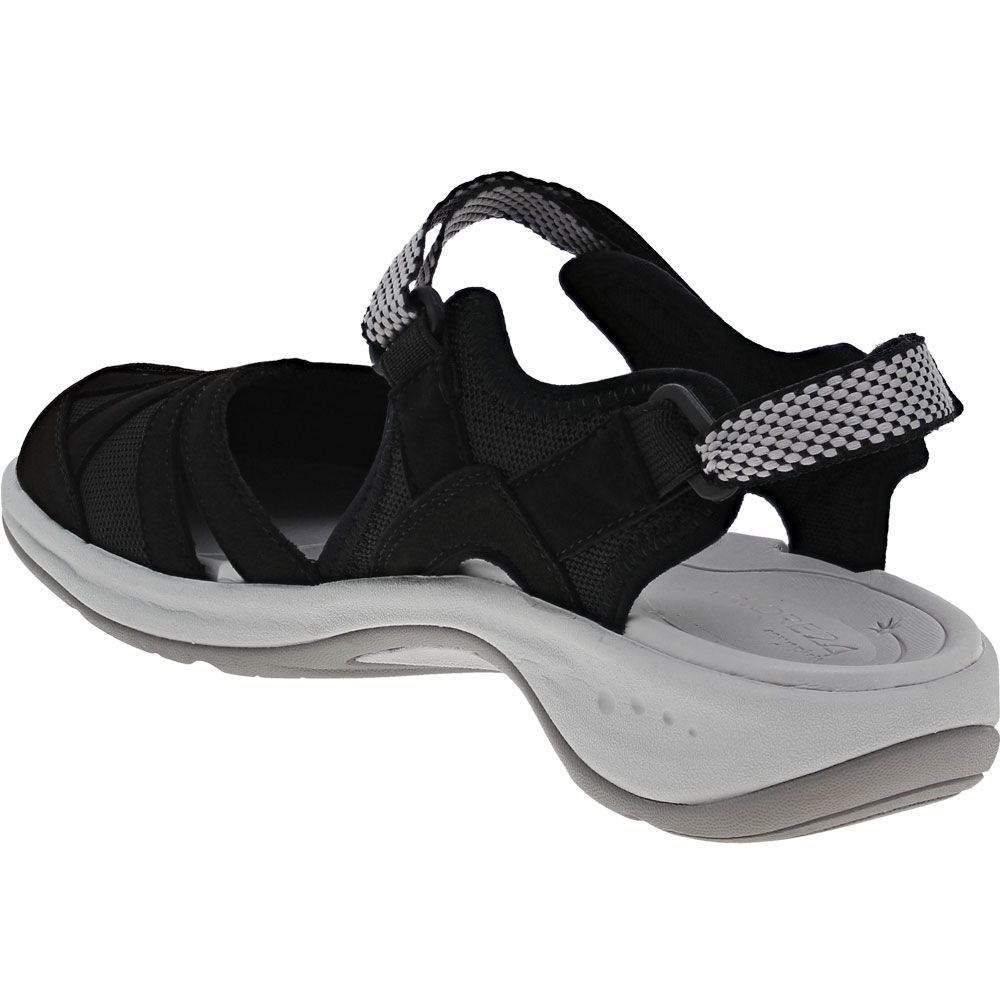 Easy Spirit Esplash Outdoor Sandals - Womens Black Back View