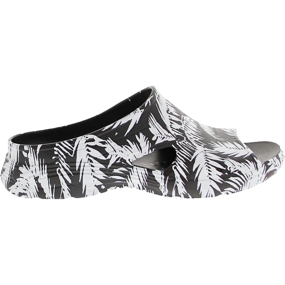 Easy Spirit Tess Water Sandals - Womens Black White Tropical Side View