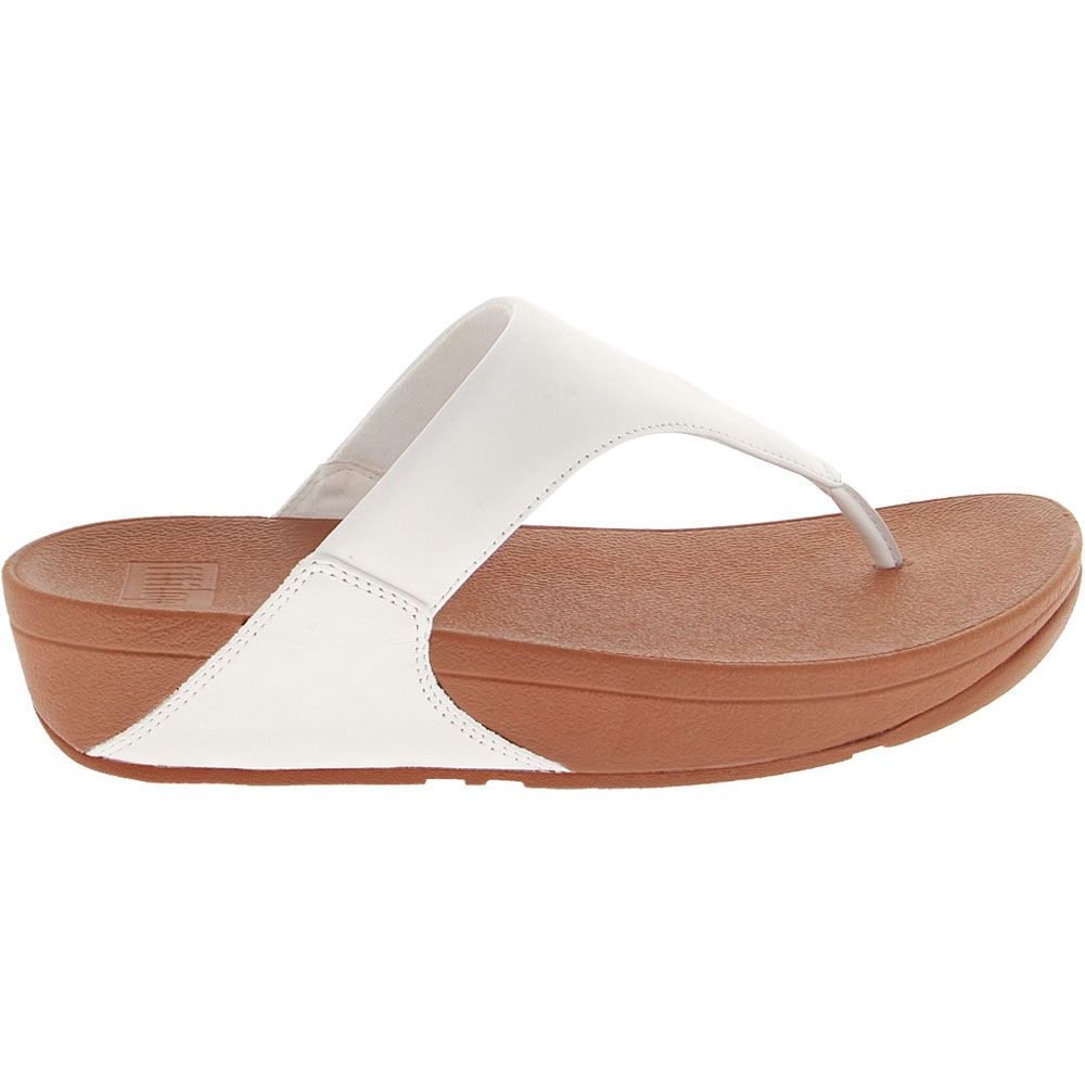 'FitFlop Lulu Leather Post Flip Flop - Womens White