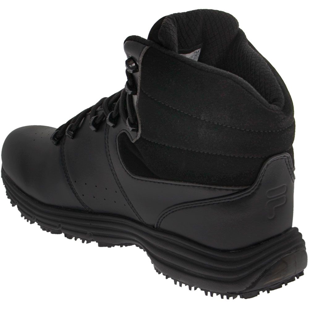 Fila Utility Memory Breach Non-Safety Toe Work Boots - Mens Black Back View
