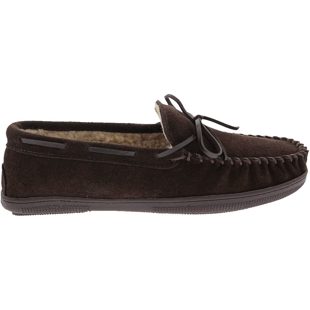 Florsheim Cozzy Moc Slippers - Mens Chocolate Side View