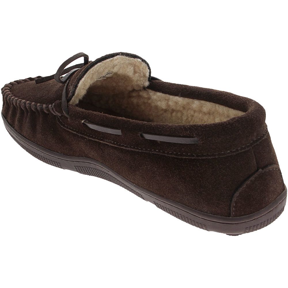Florsheim Cozzy Moc Slippers - Mens Chocolate Back View