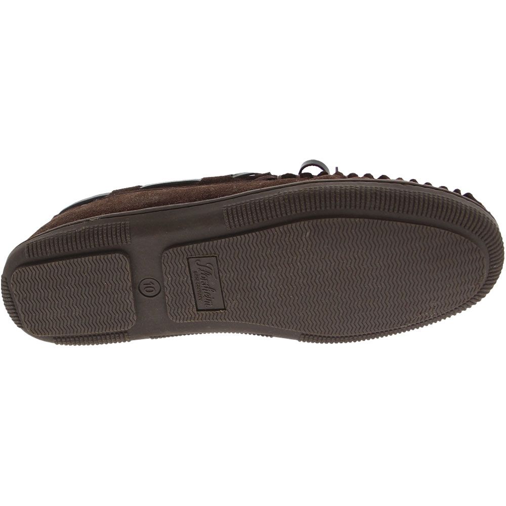Florsheim Cozzy Moc Slippers - Mens Chocolate Sole View