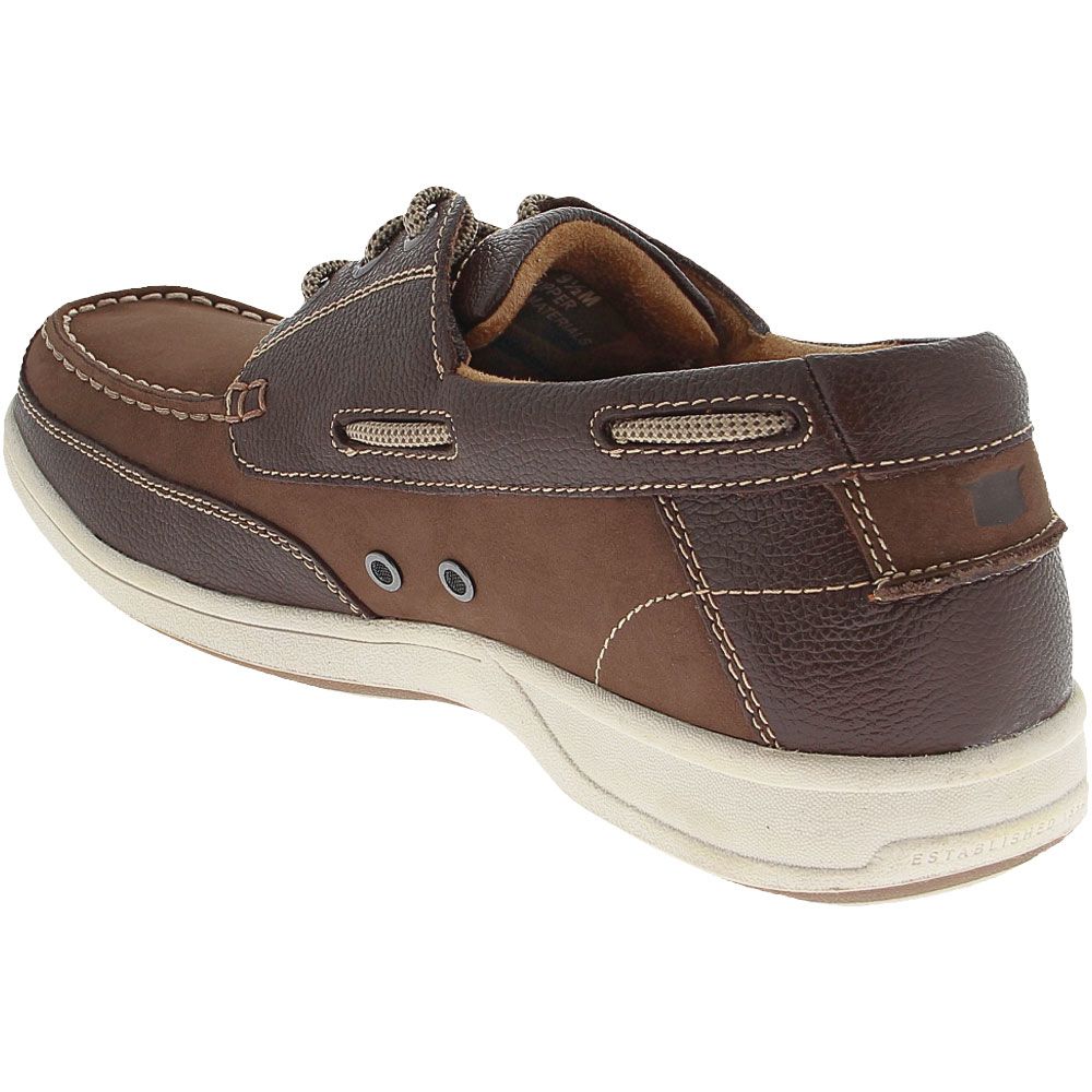 Florsheim Lakeside Ox Boat Shoes - Mens Brown Back View
