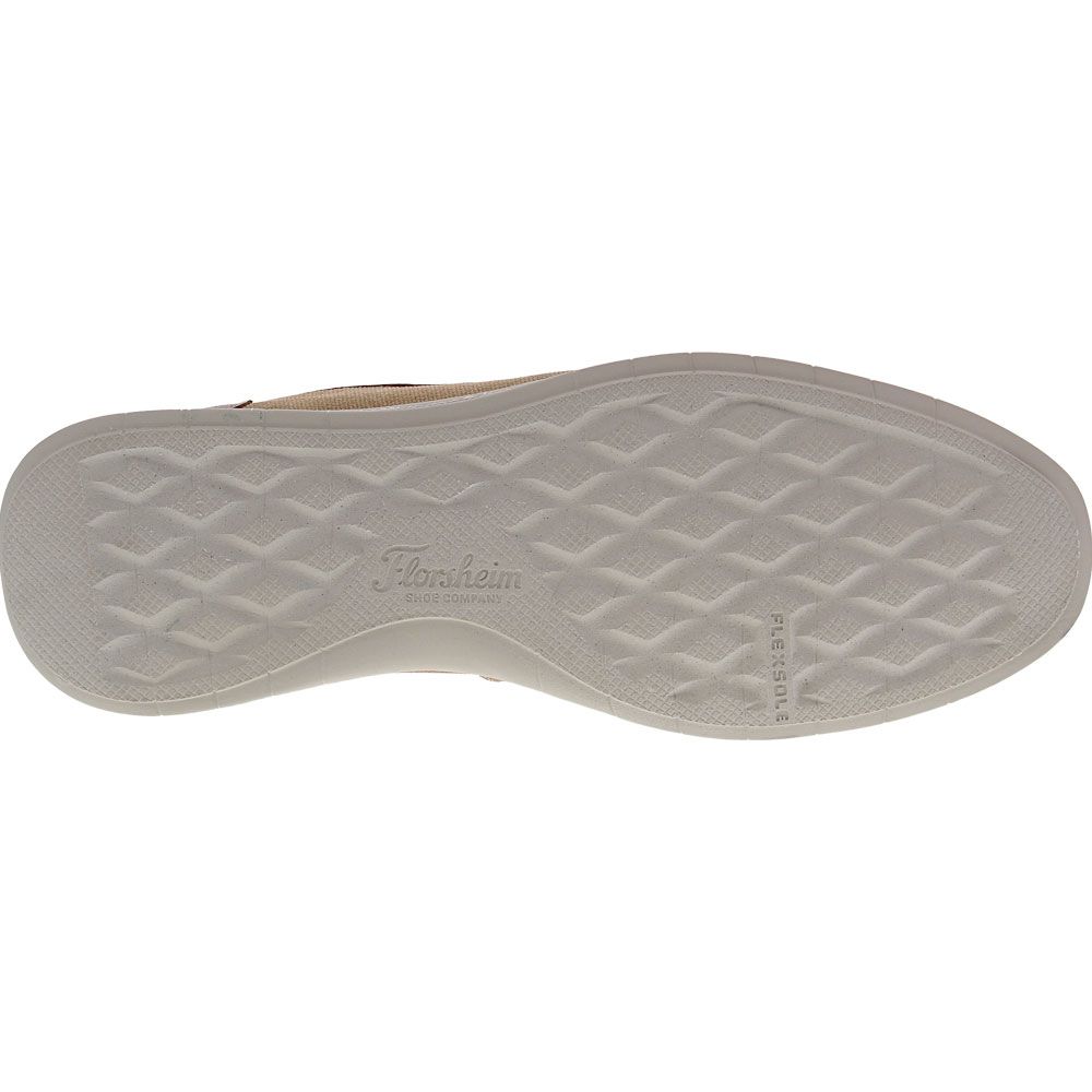 Florsheim Montigo Canvas Moc Toe Loafer Mens Casual Shoes Sand Sole View
