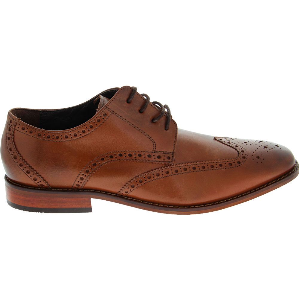 Florsheim Castellano Wing Tip Oxford Dress Shoes - Mens Tan Side View