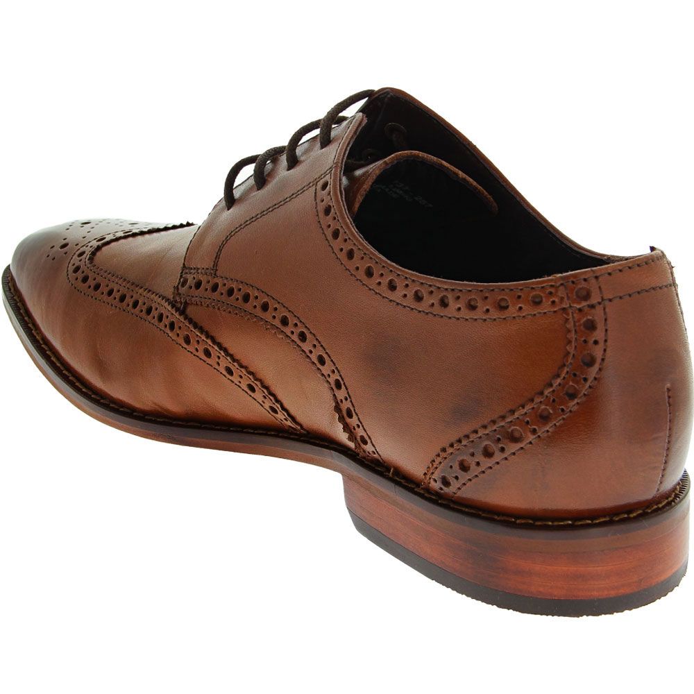 Florsheim Castellano Wing Tip Oxford Dress Shoes - Mens Tan Back View