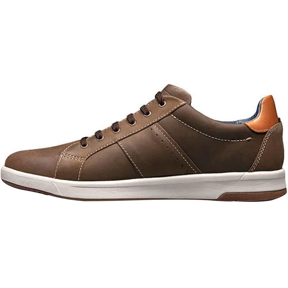 Florsheim Crossover Lace Up Casual Shoes - Mens Mushroom Back View