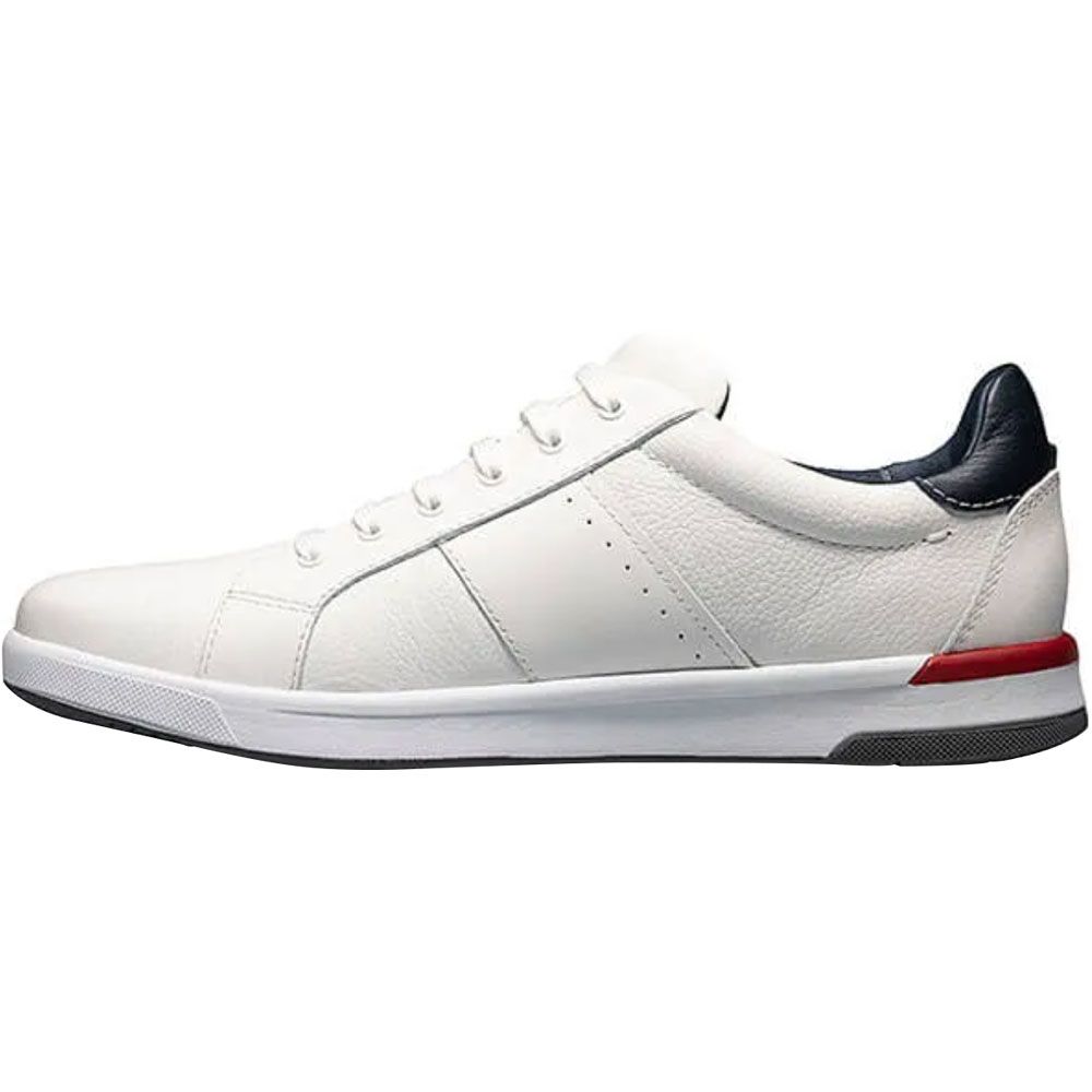 Florsheim Crossover Lace Up Casual Shoes - Mens White Back View