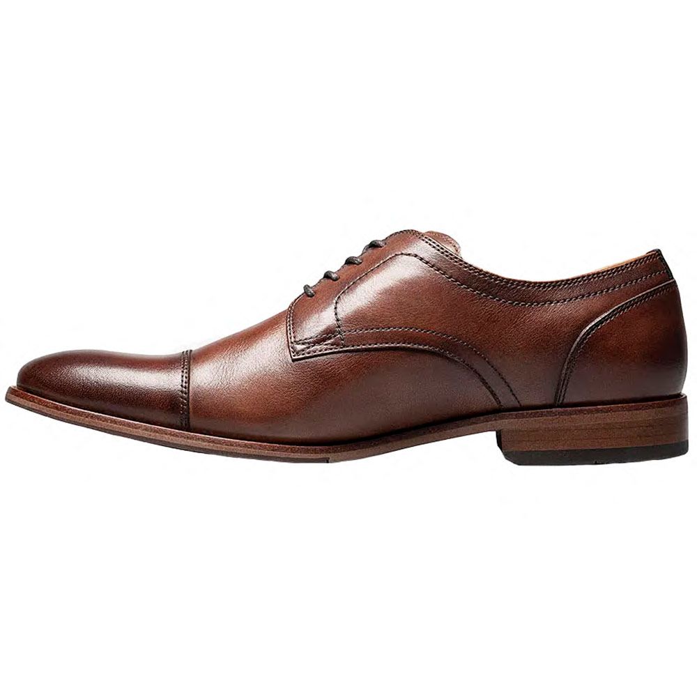 Florsheim Flex Cap Toe Oxford Dress Shoes - Mens Cognac Back View