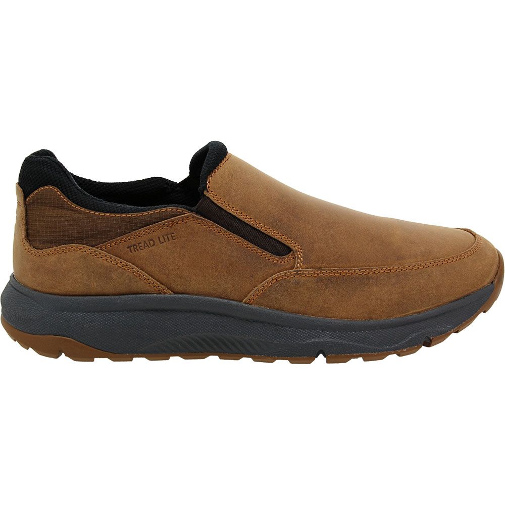 Florsheim Tread Lite Moc Toe Slip On Casual Shoes - Mens Brown Side View