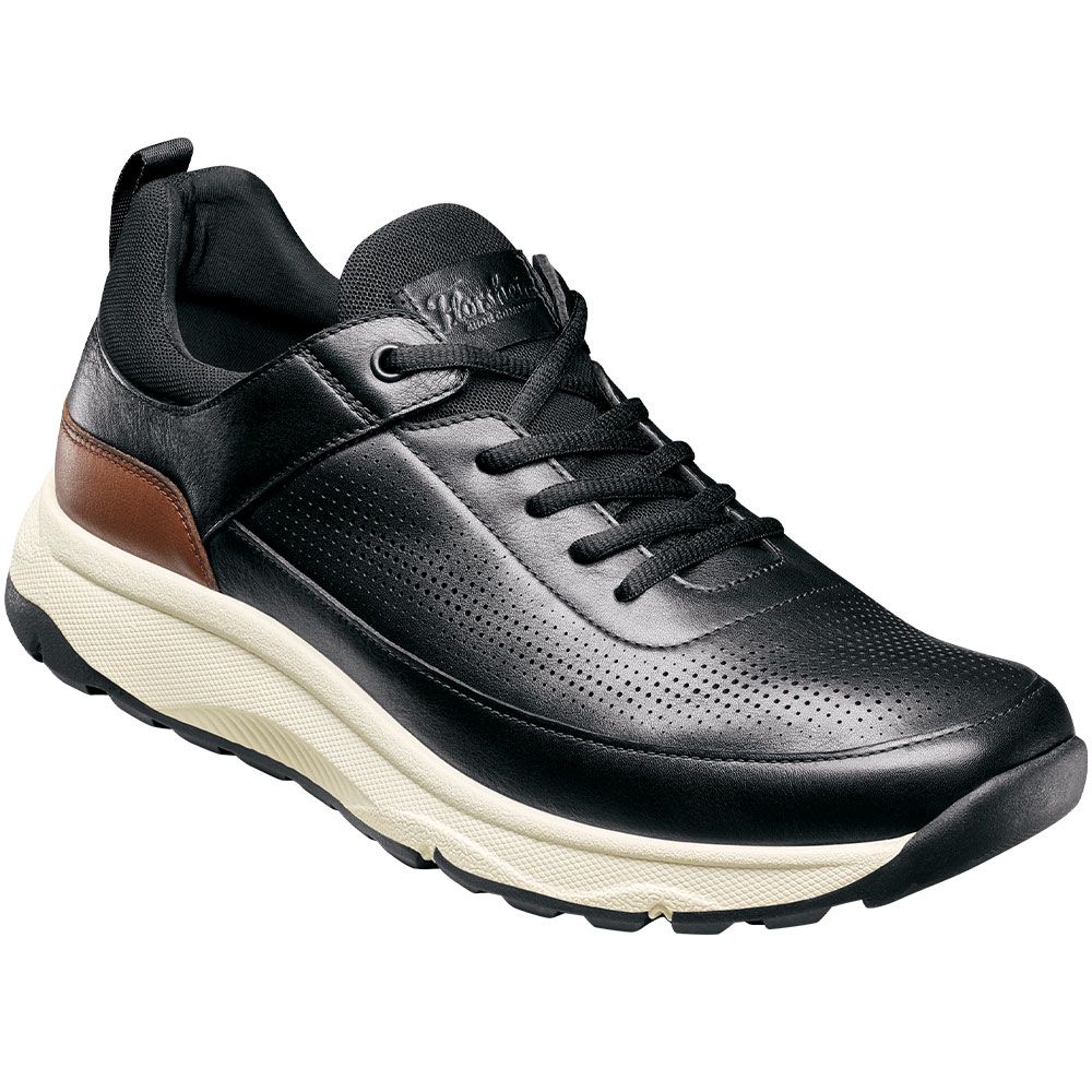 Florsheim Satellite Perf Lace Up Sneaker Casual Shoes - Mens Black