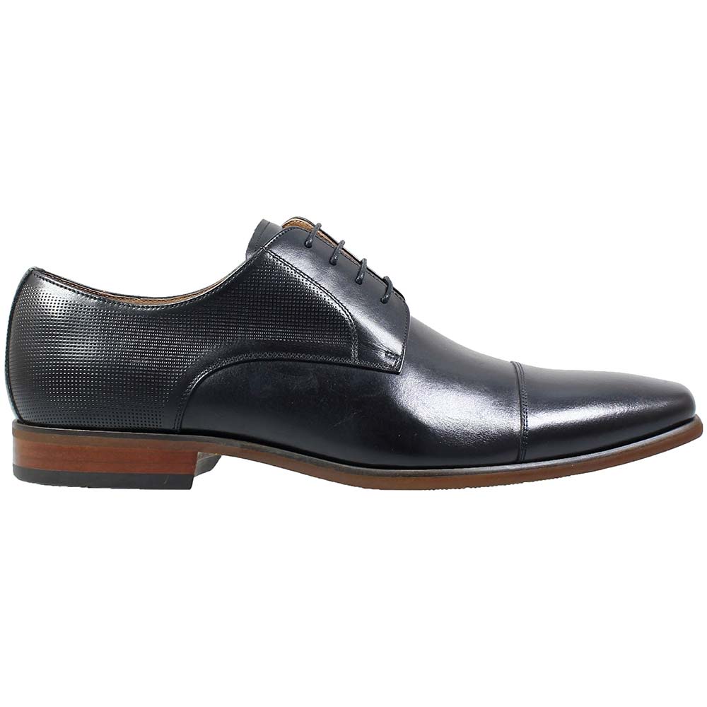 Florsheim Postino Cap Toe Oxford Dress Shoes - Mens Black Side View