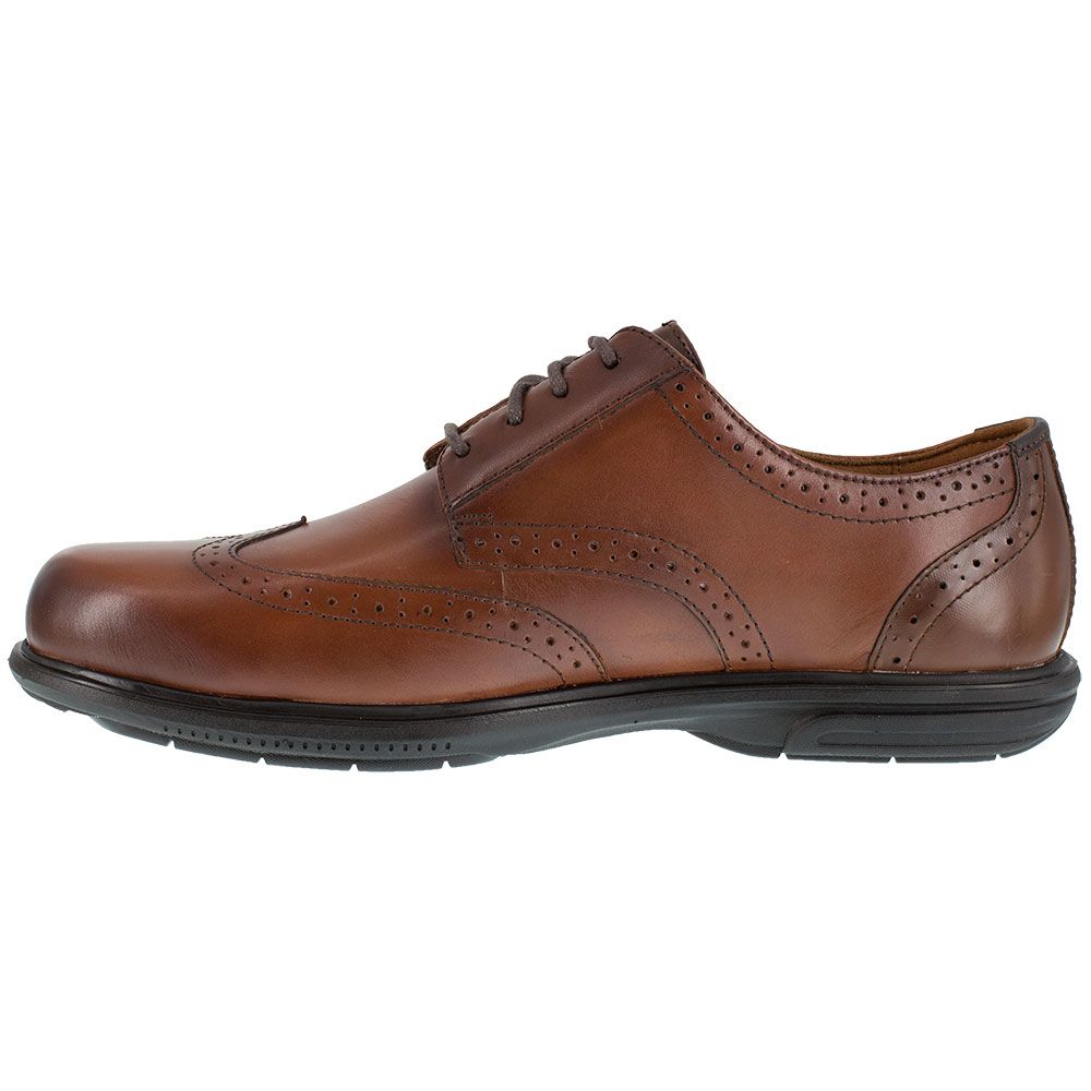 Florsheim Work Fs2023 Safety Toe Work Shoes - Mens Brown Back View