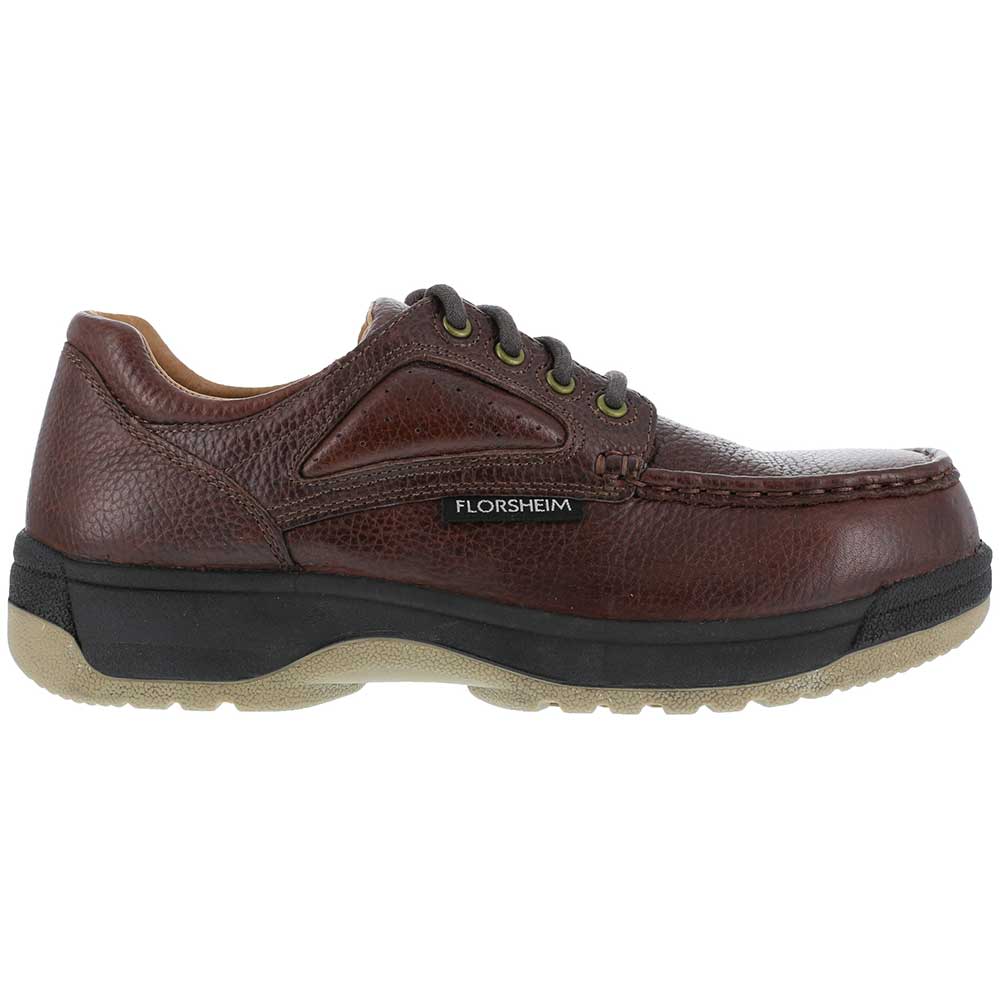 Florsheim Work Compadre Composite Toe Work Shoes - Womens Brown Side View